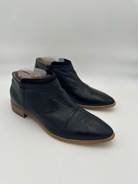 Avellini Women's Soft Leather Pointed Toe Ankle Boots Size EU 40
